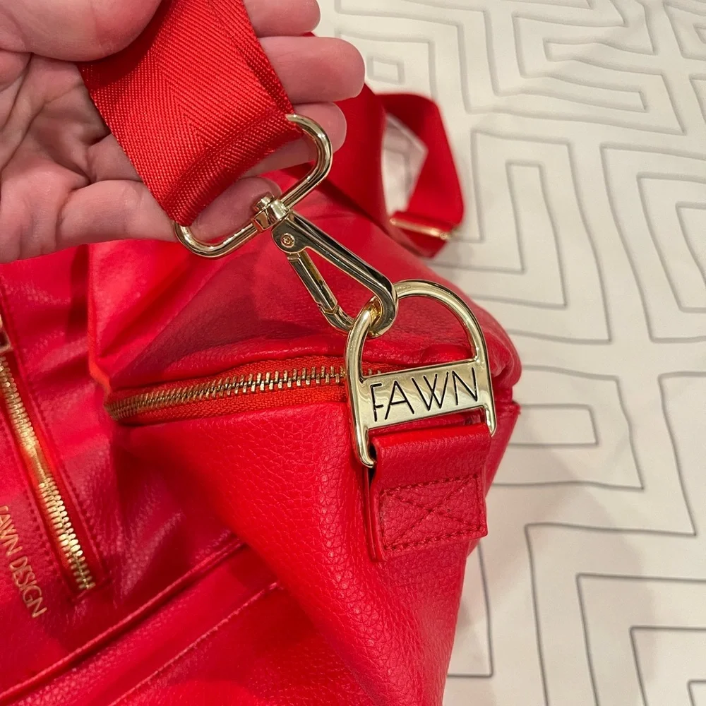 Fawn Design Red Original Diaper Bag